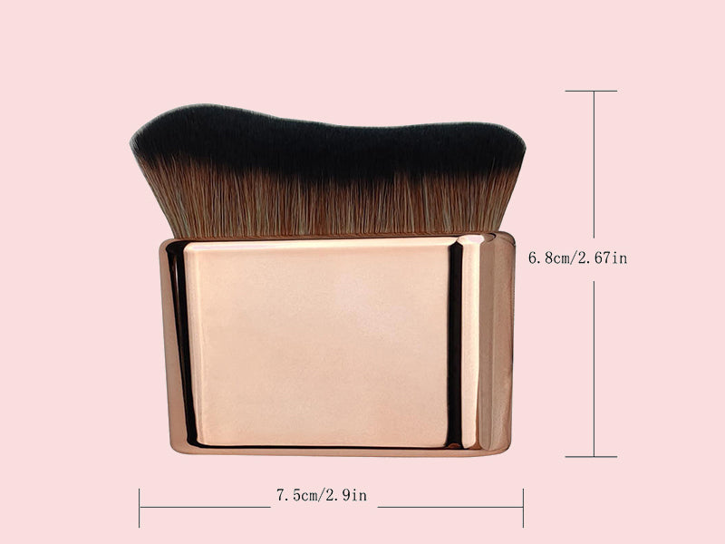 Nxtbo Pinceau plat à poils doux pour application de fond de teint, maquillage, pinceau simple de beauté