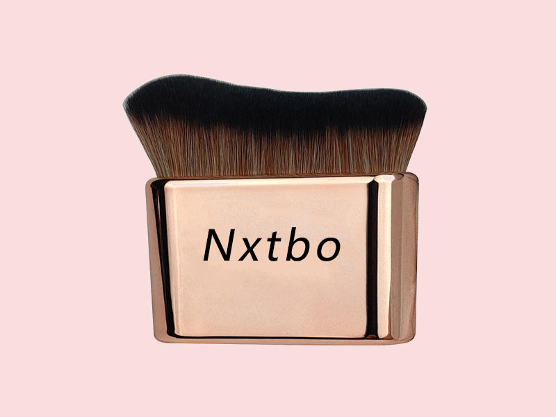 Nxtbo Pinceau plat à poils doux pour application de fond de teint, maquillage, pinceau simple de beauté