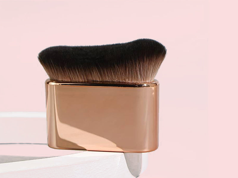 Nxtbo Pinceau plat à poils doux pour application de fond de teint, maquillage, pinceau simple de beauté
