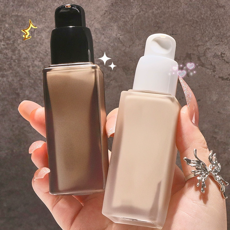 Fond de teint lumineux – Couverture anti-imperfections, longue tenue, sans décollement, sans accrochage, pour un teint frais et naturel