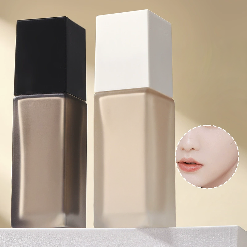 Fond de teint lumineux – Couverture anti-imperfections, longue tenue, sans décollement, sans accrochage, pour un teint frais et naturel