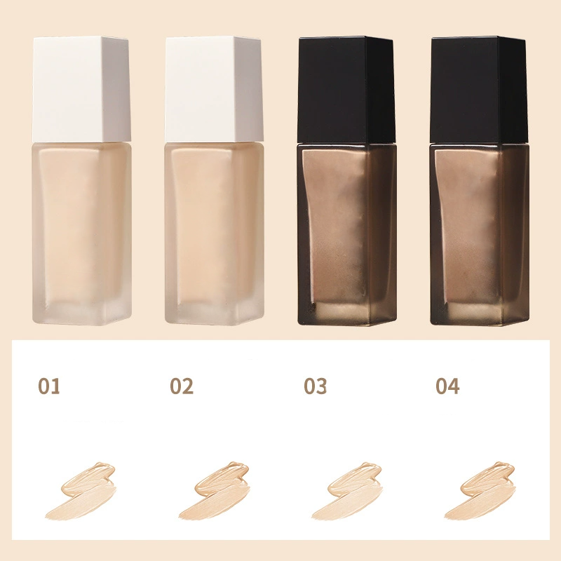 Fond de teint lumineux – Couverture anti-imperfections, longue tenue, sans décollement, sans accrochage, pour un teint frais et naturel