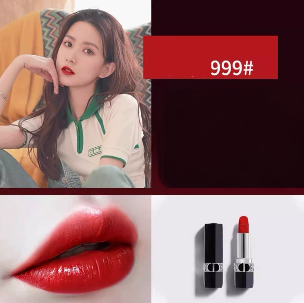 Rouge à lèvres Dior – Finition mate veloutée, hydratante et teinte changeante